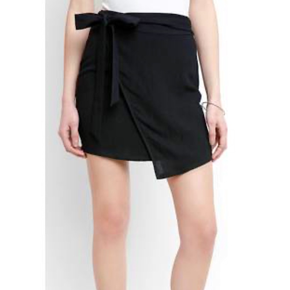 South Moon Under Abbeline Wrap Skirt with Tie in Black Size XL